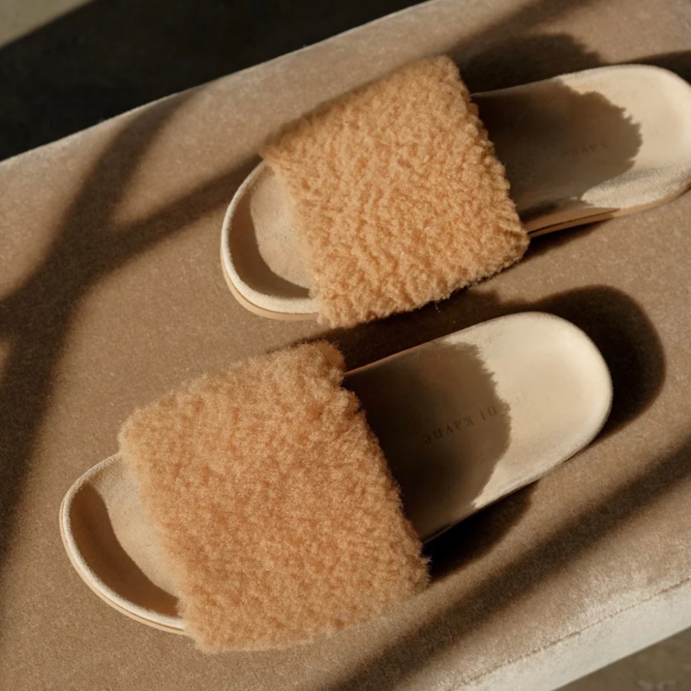 Jenni Kayne shearling slide size 37 (6.5, 7)